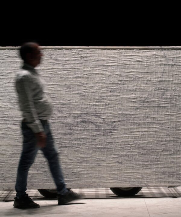 Borrowed Earth Collaborative Natural Stone Moire Panel