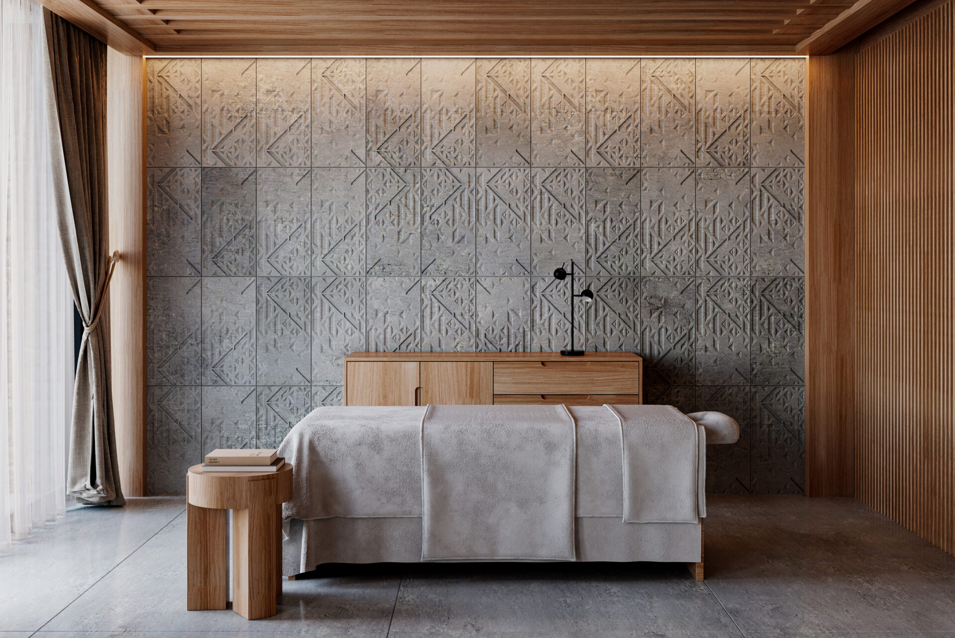 Konan Grey Stone Porcelain Tile 75 x 75cm main image 1