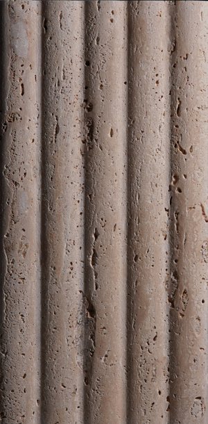 Borrowed Earth Collaborative Natural Stone Wide Flutes Convex