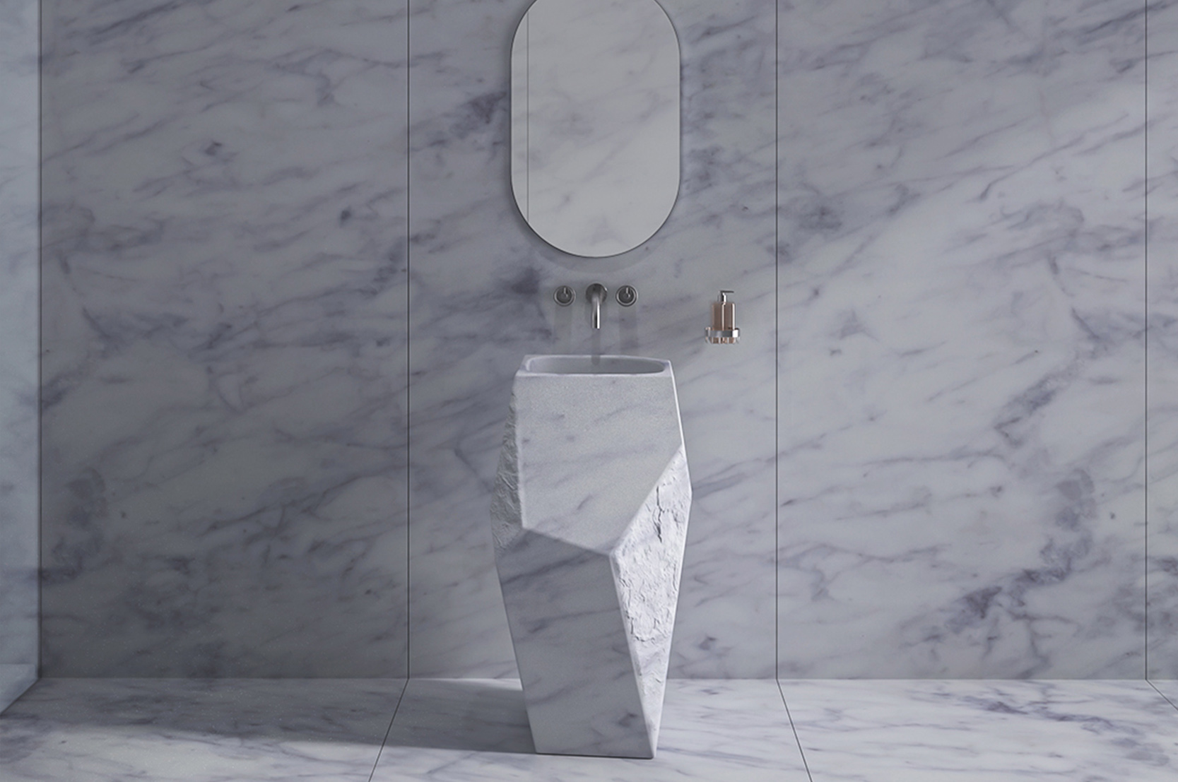 Freestanding Wash Basin - Geode